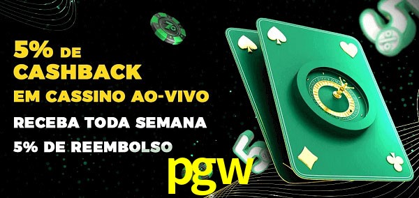 Promoções do cassino ao Vivo pgw